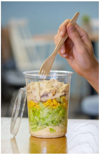 Intertan Set of 50 Plastic Bowls with 946ml Capacity Transparent