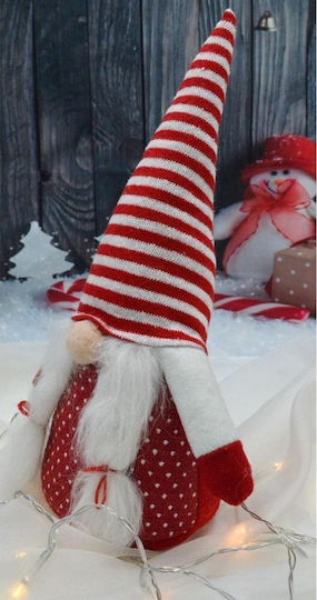 Saska Garden Weihnachtliche Kunststoff Figur Zwerge Beige Höhe 35cm