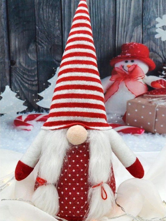 Saska Garden Christmas Plastic Figure Dwarf Beige Height 35cm