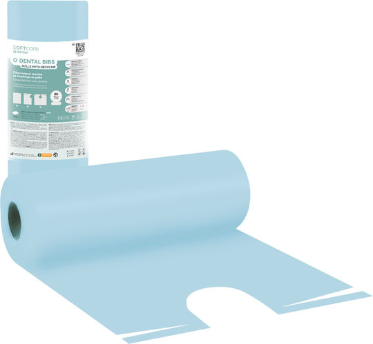 Soft Care Rainbow Dental Light Blue Towel Roll 1ply + 1ply without Dispenser