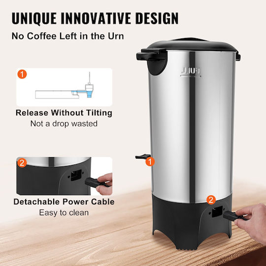 Vevor Coffee-Tea Buffet Kettle 7.4lt 1kW 26x25x45.5cm
