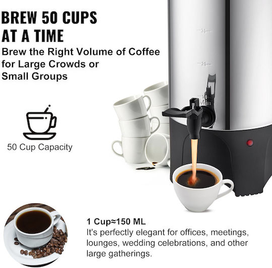 Vevor Coffee-Tea Buffet Kettle 7.4lt 1kW 26x25x45.5cm