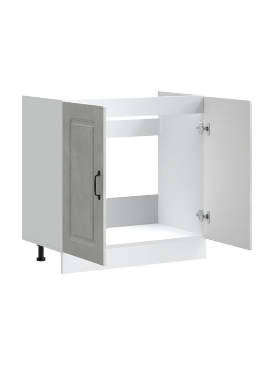 Kalmar Шкаф за Мивка Gray Sonoma 80x46x81.5бр