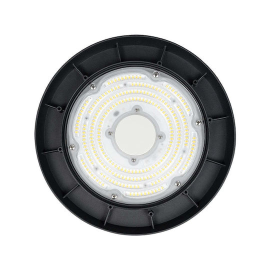 GloboStar Commercial Bell Light 150W Cool White 22500lm with Built-in LED Black Ø26.5xH15cm