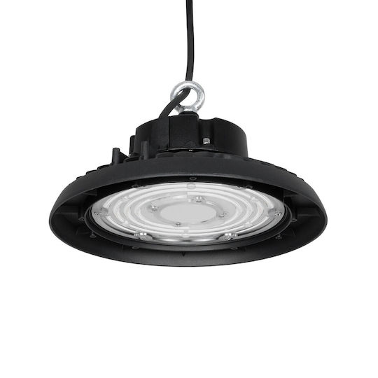 GloboStar Commercial Bell Light 150W Cool White 22500lm with Built-in LED Black Ø26.5xH15cm
