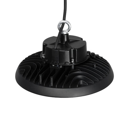 GloboStar Commercial Bell Light 150W Cool White 22500lm with Built-in LED Black Ø26.5xH15cm