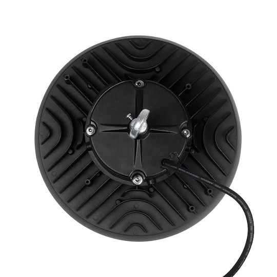 GloboStar Commercial Bell Light 150W Cool White 22500lm with Built-in LED Black Ø26.5xH15cm