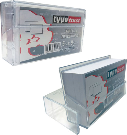 Typotrust Stand for Business Cards Business Card in Plastic Box 9.5x5.5cm 198323