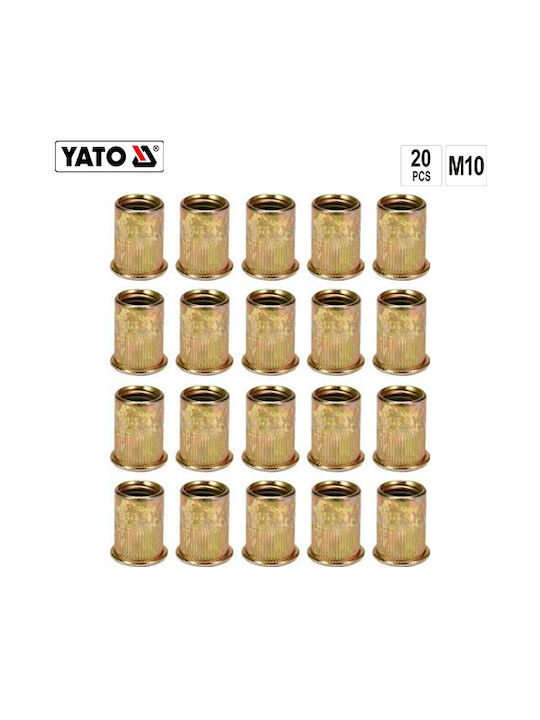 Yato Πριτσίνια Σιδήρου M10mm 20τμχ