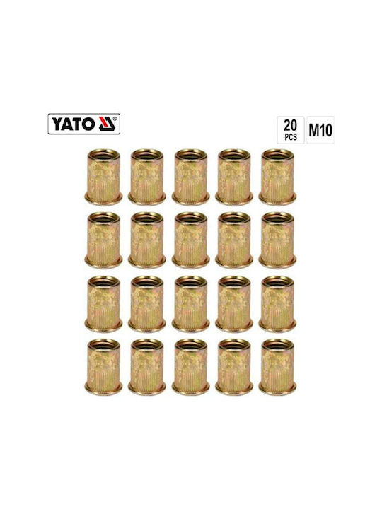 Yato Πριτσίνια Σιδήρου M10mm 20τμχ