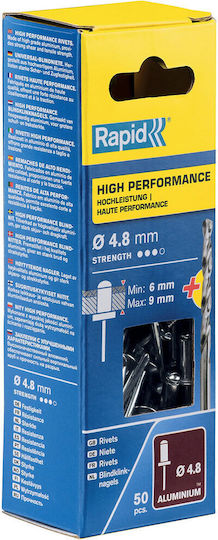 Rapid Πριτσίνια Aluminium M4.8mm 50Stück