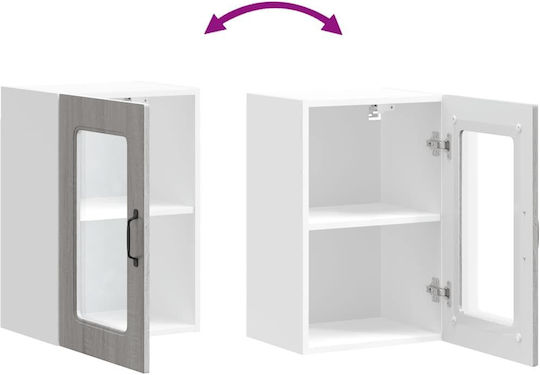 Kalmar Ντουλάπι Κρεμαστό Γκρι Sonoma 40x31x60εκ.