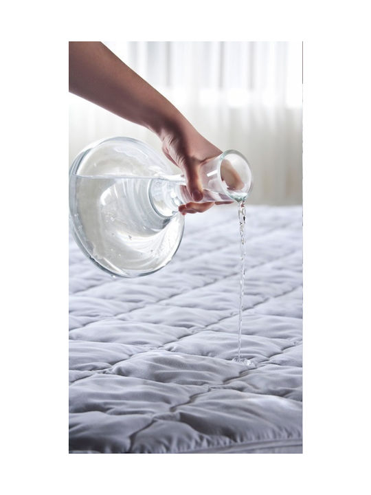 Pucioasa Schutzkissenbezug-Set Wasserdicht Gesteppt Weiß 70x70cm.