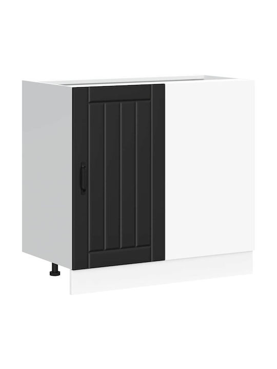 Lucca Dulap pentru Chiuvetă Negru 80x46x81.5buc