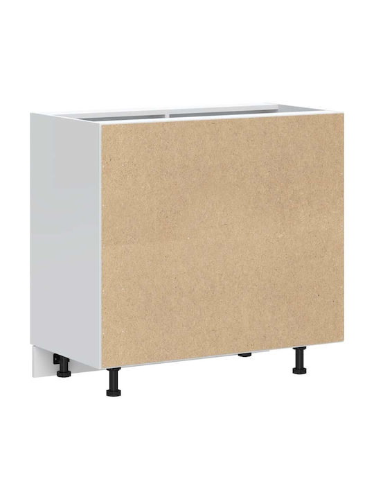 Lucca Dulap pentru Chiuvetă Negru 80x46x81.5buc