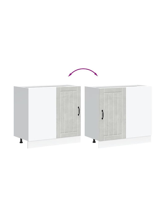 Lucca Spülbeckenschrank Grey 80x46x81.5Stück