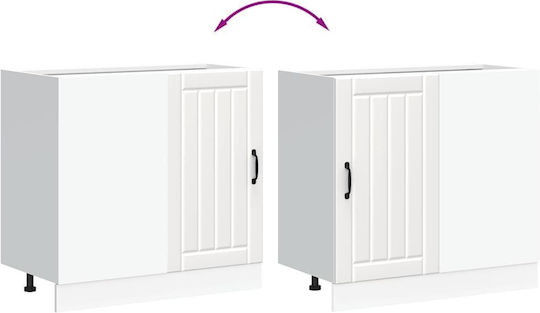 Lucca Dulap pentru Chiuvetă Alb 80x46x81.5buc