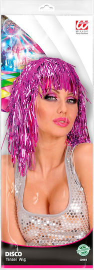 Disco Carnival Wig Straight Pink