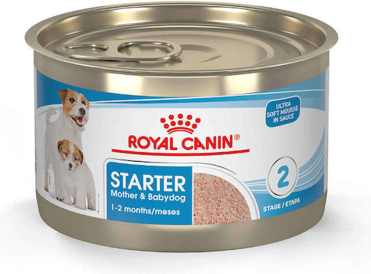 Royal Canin Starter Wet Food for Puppies in Cans Diet with Meat 195gr