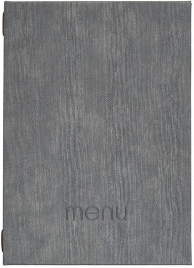 Next Menü-Halter aus PU-Kunstleder in Grau Farbe 23x32 cm Bali
