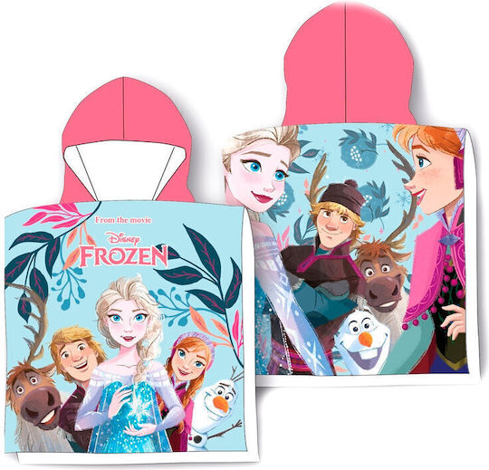 Summertiempo Kids Beach Poncho Frozen Light Blue 100 x 100cm