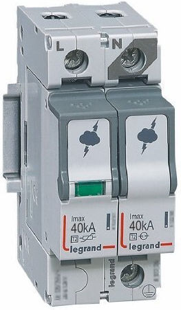 Legrand 2-Poles Inspired T1 / T2 Panel Lightning Protection 25kA 12.5kA