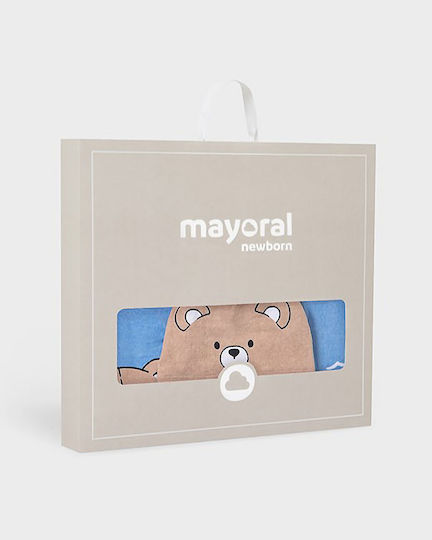 Mayoral Beach Towel Boy Bear Print