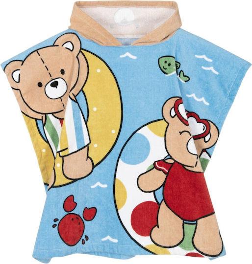 Mayoral Beach Towel Boy Bear Print