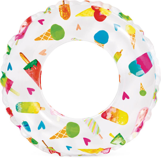 Intex Lively Print Παιδικό Σωσίβιο Κουλούρα Λευκό Lively Print