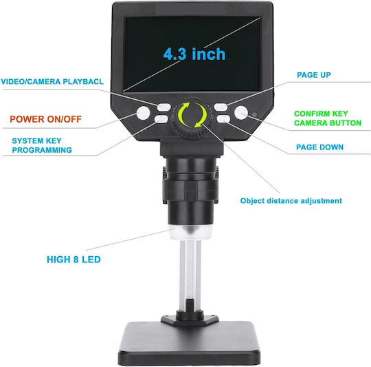 Andowl Digital Microscope with Monitor 1000x