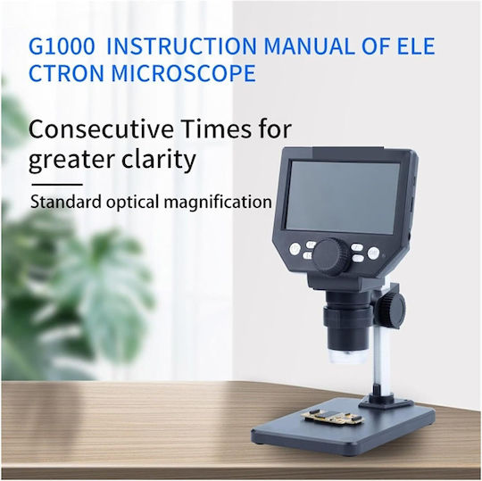 Andowl Digital Microscope with Monitor 1000x