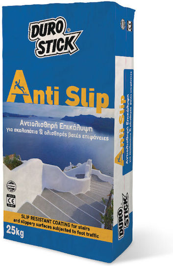 Durostick Anti-Slip Mortar Improver Slip Resistant Coating for Stairs and Slipery Surfaces (Grey) 25kg