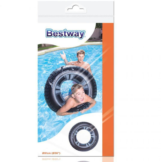 Bestway Kids' Swim Ring with Diameter 91cm. from 10 Years Old Blue