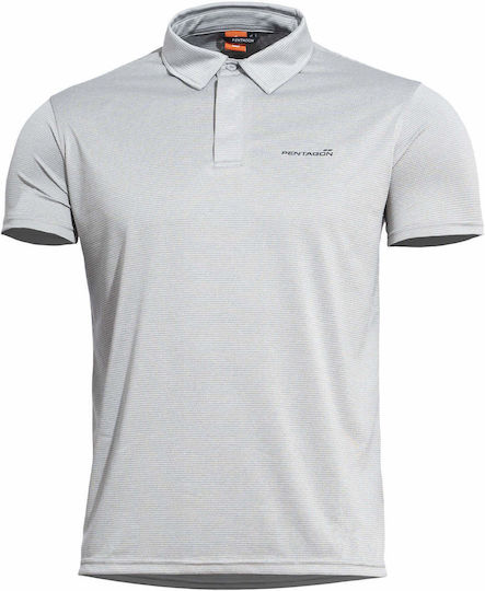 Pentagon Polohemd Melange in Gray Farbe
