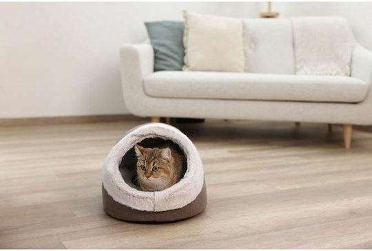 Kerbl Bequeme Katzen- und Hundehöhle Jana 54x43x35cm Cappuccino
