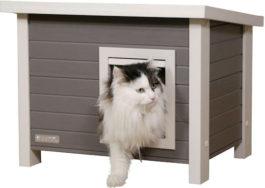 Kerbl Малка къща Котка Сив 43x45x57см
