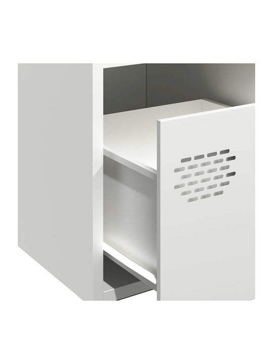 Ντουλάπι Γραφείου Μεταλλικό Λευκό 35x39x73.5cm