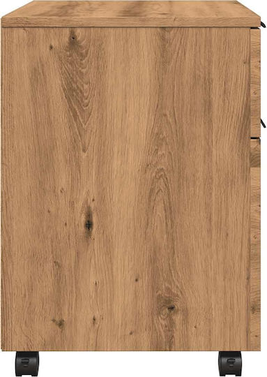 Κινητό Ντουλάπι Αρχείων Vidaxl Τροχούς Artisan Oak