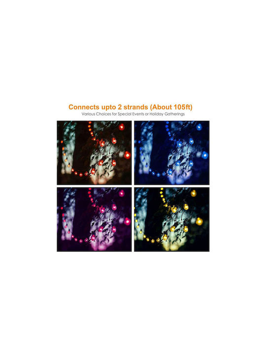 Garland Lights Exterior 14m