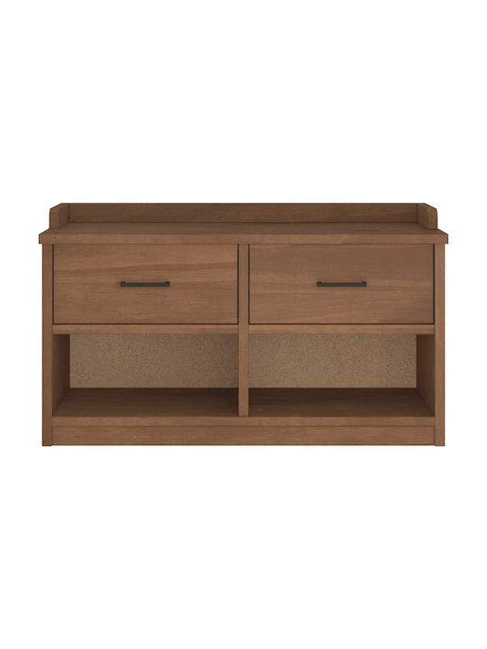 Sandens Entry Furniture with Shoe Rack & Bench Pine 87x40x50cm