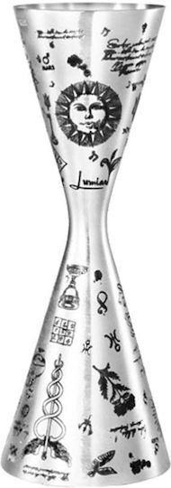Lumian Doppelter Bar Spirit Maße mit Kapazität 60/90ml Inox