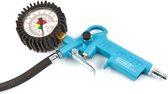 Hazet 9041-1 Air Pressure Gauge with Tyre Inflator Pistol 12bar