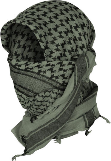Mil-Tec Shemagh Handkerchief Black 110x110cm Olive / Black