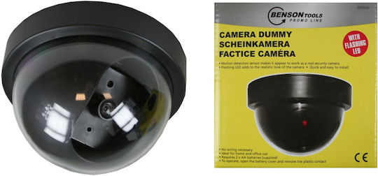 Benson Benson Dummy 008599 Ψεύτικη Κάμερα Παρακολούθησης Τύπου Dome Μαύρη