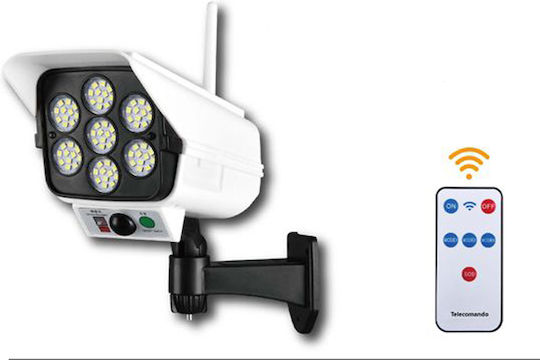 Arrango Camera de supraveghere falsă tip Bullet Camere de supraveghere simulare cu iluminare LED Negru