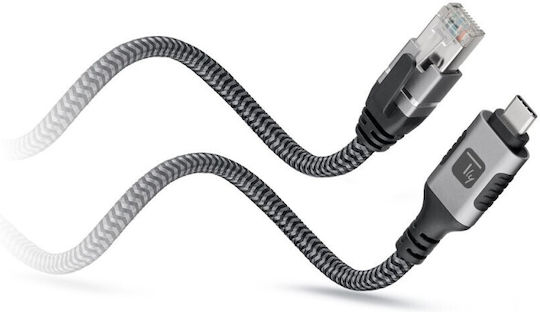 Techly Icoc U3a-rj45-030 Καλώδιο Usb 3.0 Male Ethernet Rj45 Male 3m