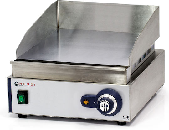 Hendi Electric Commercial Flat Top Griddle 30x42x22.5cm 2kW with Flat Chrome Plate