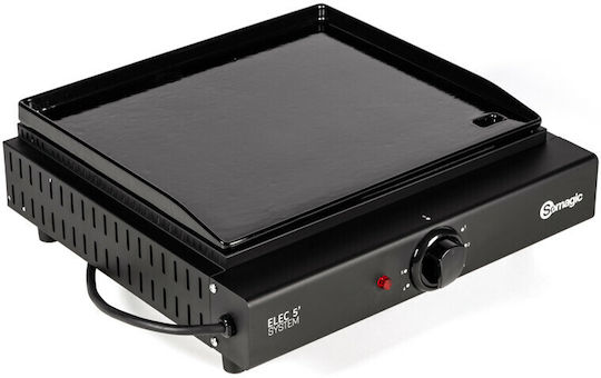 Somagic Oliana Commercial Flat Top Electric Griddle with Flat Plate 2kW 47x43x16.5cm