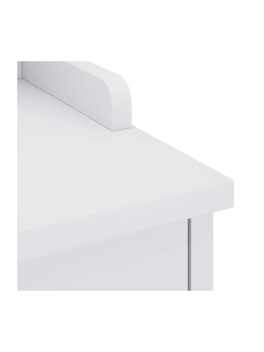 Sandens Mobilier de Intrare cu Dulap pentru Pantofi & Bancă Alb 87x40x50cm