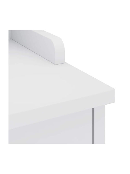 Sandens Mobilier de Intrare cu Dulap pentru Pantofi & Bancă Alb 87x40x50cm